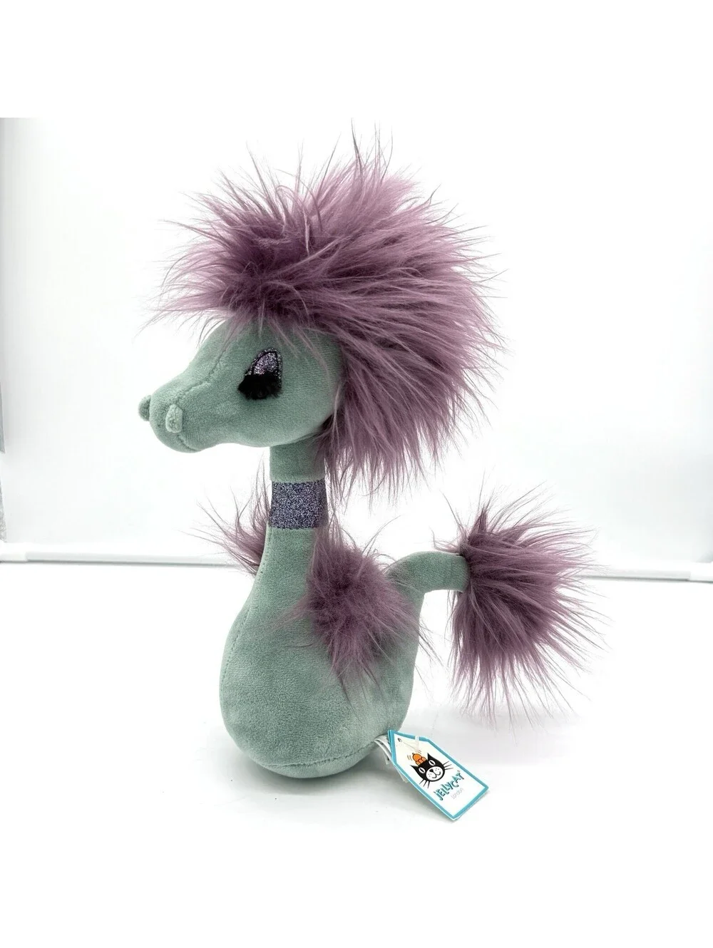 Jellycat Curiosity Seahorse Soft Toy Teal Purple Plush Stuffed Animal With Tag